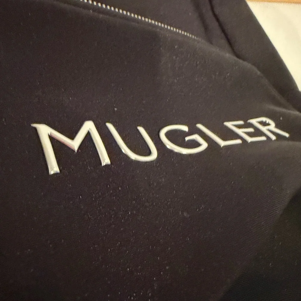 Mugler‎ Logo Backpack Travel School Bag Women's Black 15